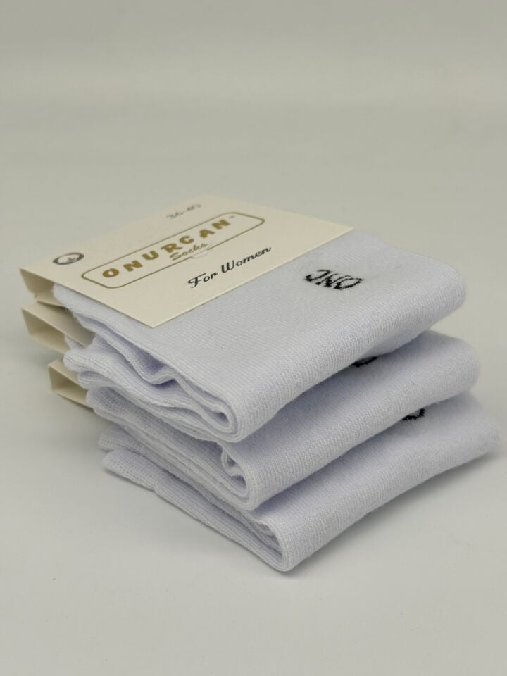 BAYAN BEYAZ PATİK 36-40