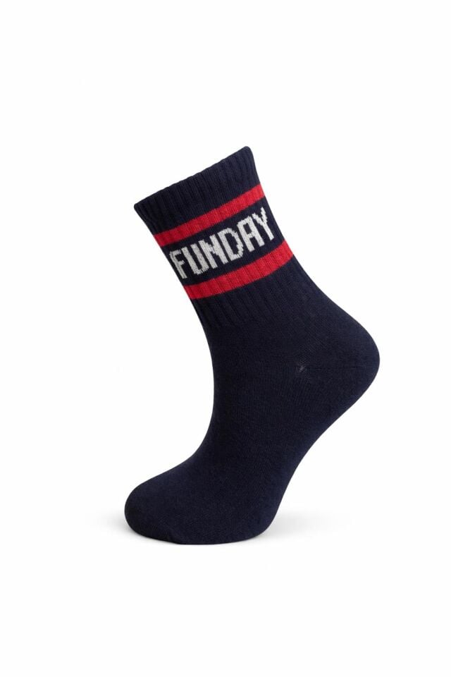Kadın Fun Day Yazılı 3'lü Spor Çorabı
