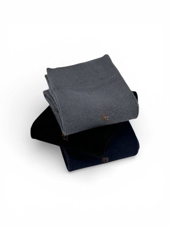 Erkek 3'lü Likralı Çorap