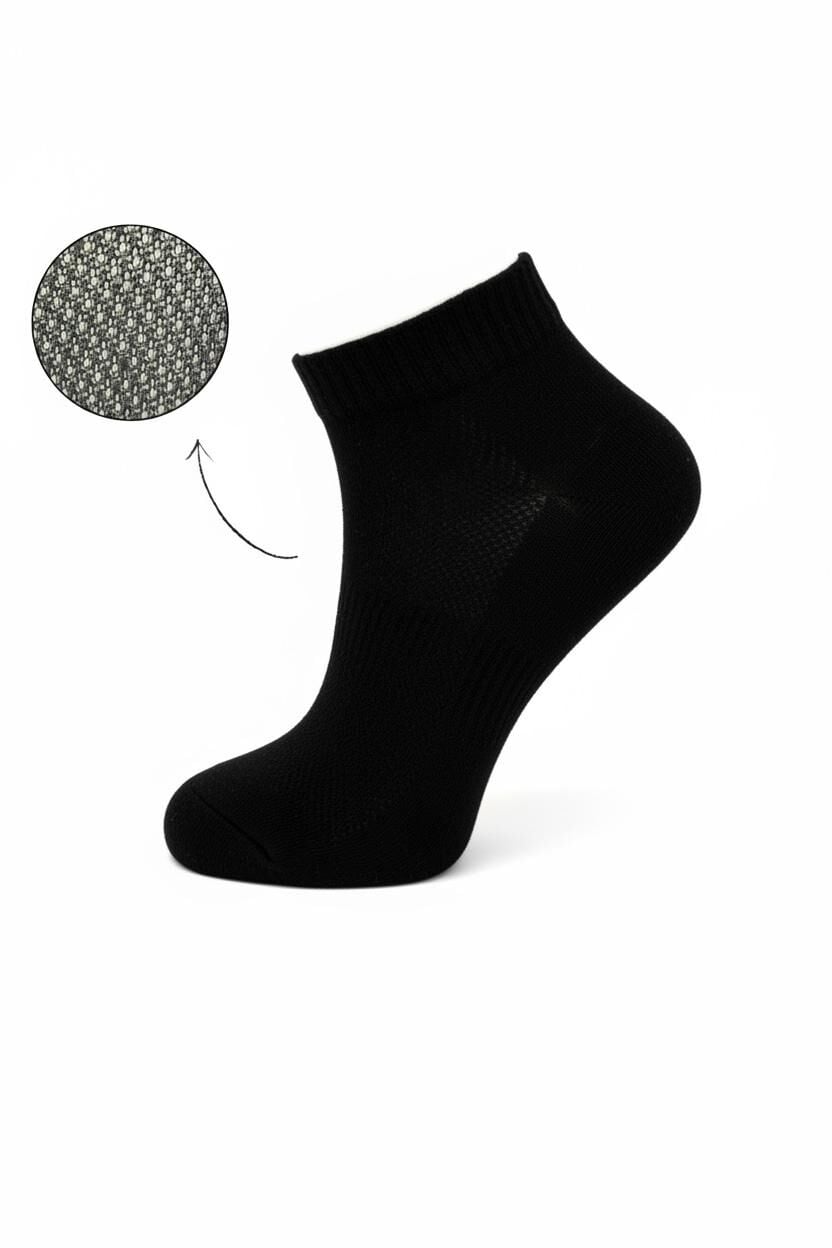 Kadın 3'lü Hava Alan Yazlık Siyah Çorap