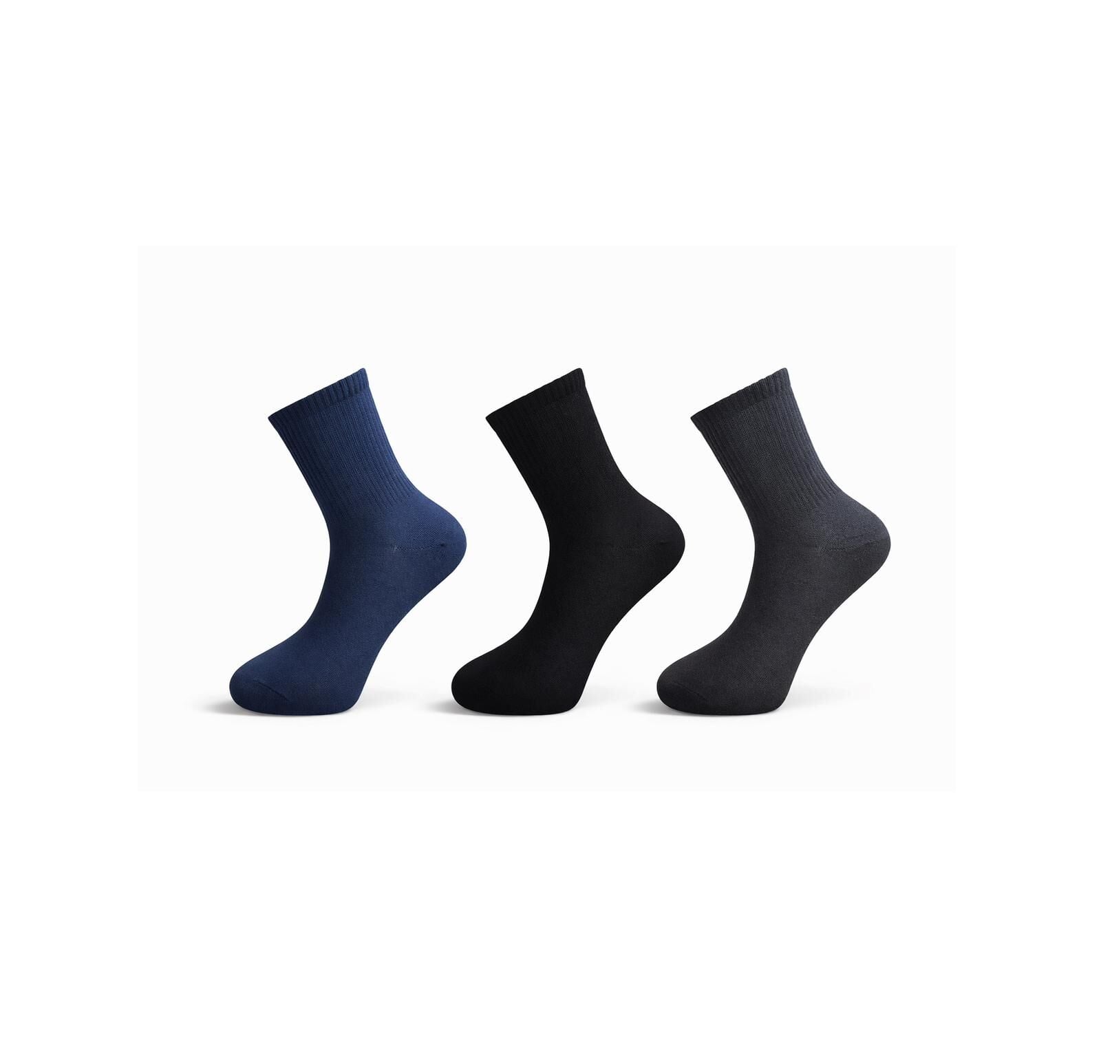 Erkek 3'lü Tenis Pamuklu Çorap