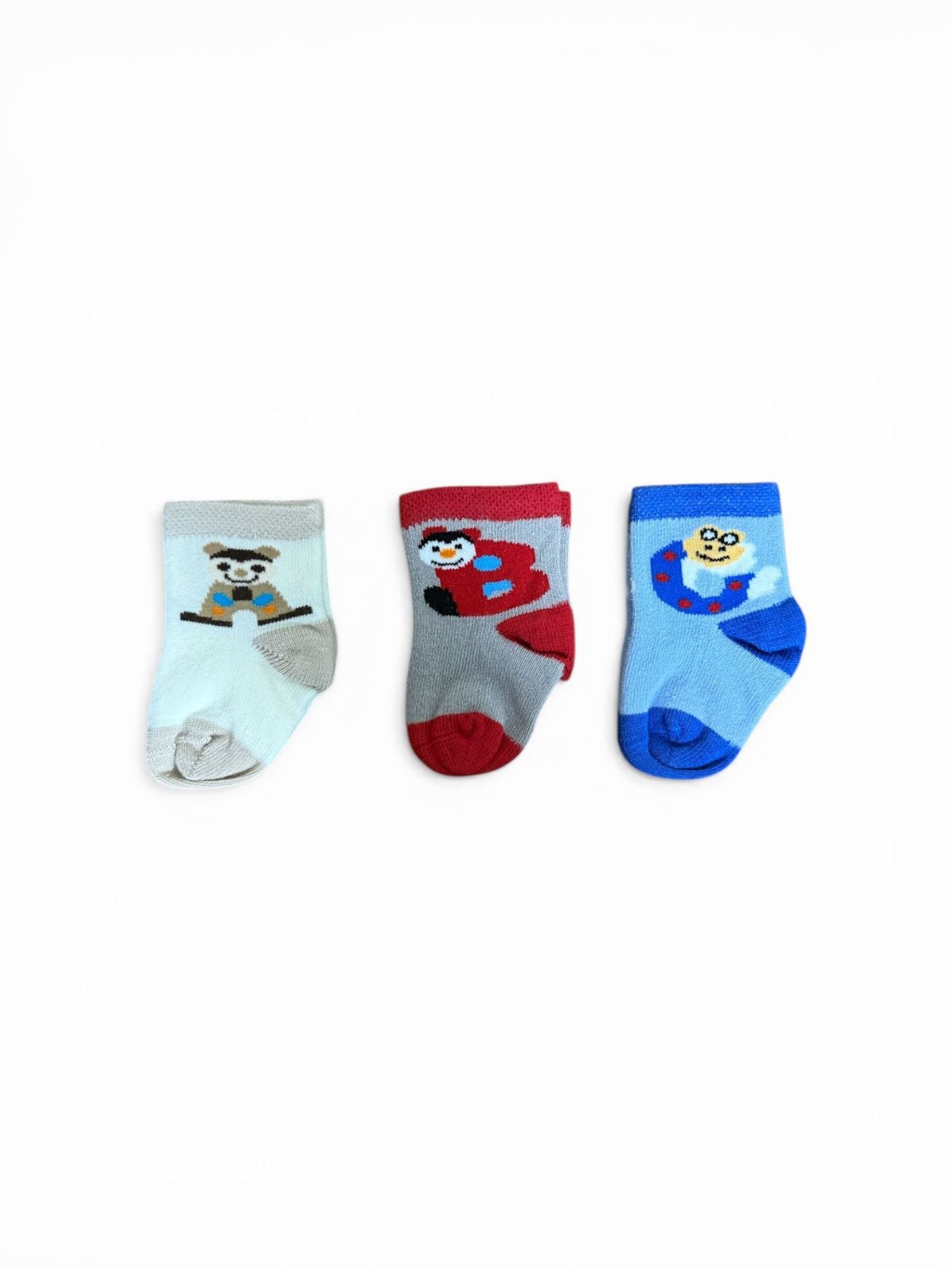 Bebek 3'lü A-B-C Harfli Yenidoğan Çorap